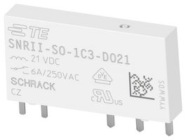SCHRACK - TE CONNECTIVITY 1558942-5 PCB RELAY, SPDT, 6A, 21VDC, SOCKET