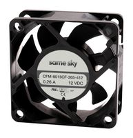 SAME SKY CFM-6015CF-025-200 DC FAN, 10.74CFM, 20DBA, 5VDC