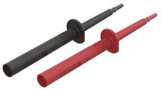 CAL TEST ELECTRONICS CT4550 FINE TIP PROBE, BLK/RED, 16A/1.5KV, 5.4"