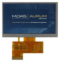 MIDAS DISPLAYS MVT-R043000 TFT DISPLAY, NO TOUCHSCREEN, 4.3", RGB