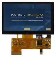 MIDAS DISPLAYS MVT-R043000C TFT DISPLAY, PCAP TOUCHSCREEN, 4.3", RGB