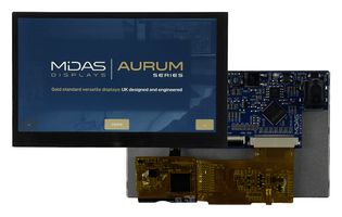 MIDAS DISPLAYS MVT-E043000C TFT DISPLAY, PCAP TS, 4.3", SPI/QSPI