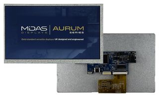 MIDAS DISPLAYS MVT-H070001 TFT DISPLAY, NO TOUCHSCREEN, 7", HDMI