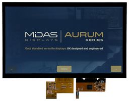 MIDAS DISPLAYS MVT-L101000C TFT DISPLAY, PCAP TOUCHSCREEN/10.1"/LVDS