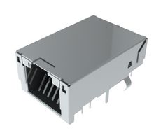 PULSE ELECTRONICS JXD1-1022NL RJ45 CONN, R/A JACK, 8P8C, 1PORT, TH