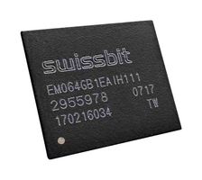SWISSBIT SFEM128GB2ED1TB-I-EF-121-STD FLASH MEMORY, 128GB, -40 TO 85 DEG C