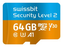 SWISSBIT SFSD064GN1PT1TB-I-7G-02P-SW8 MICROSDXC CARD, 64GB, -40 TO 85DEG C