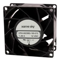 SAME SKY CFM-8025BG-470-524-22 DC AXIAL FAN, 73.56CFM, 8.64W, 48V