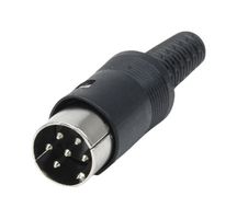 SAME SKY SD-80 STANDARD DIN CONN, PLUG, 8POS, CABLE