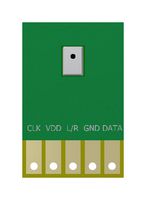 PUI AUDIO DMM-4326-T-EB-R EVAL BOARD, -26DB/1.8VDC/MEMS MICROPHONE