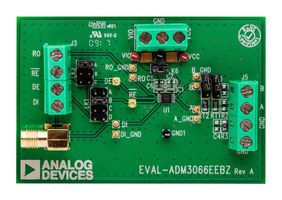 ANALOG DEVICES EVAL-ADM3066EEBZ EVAL BRD, 50MBPS/HALF DUPLEX RS485 TX RX
