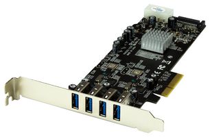 STARTECH PEXUSB3S42V CARD ADAPTER, 4PORT, USB 3.2 GEN 1, PCIE
