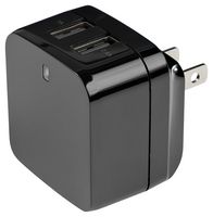 STARTECH USB2PACBK USB WALL CHARGER, 5V, 2.4A/1A