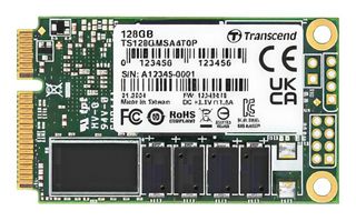 TRANSCEND TS128GMSA470P-VS1 SSD, MSATA, 3D TLC NAND, 128GB, 3.3V