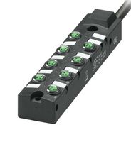 PHOENIX CONTACT 1197236 DISTRIBUTOR BOX, M8, 3POS, 8PORT, IP67