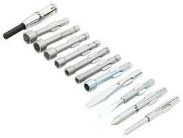 WELLER XCELITE 99PA50N SCREW/NUT DRIVER SET, 12 PIECES