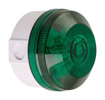 MOFLASH SIGNALLING LED195-01WH-04 BEACON, GREEN, CONTINUOUS/FLASHING, 20V