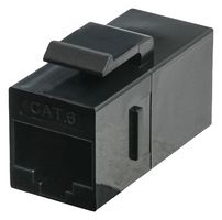 TUK SACK3BK KEYSTONE COUPLER, RJ45 JACK-JACK, CAT6