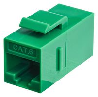 TUK SACK3GN KEYSTONE COUPLER, RJ45 JACK-JACK, CAT6