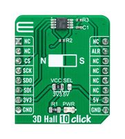 MIKROELEKTRONIKA MIKROE-5125 ADD-ON BOARD, 3D HALL 10 CLICK