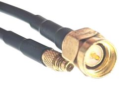 MUELLER ELECTRIC BU-4150202060 RF CABLE, SMA PLUG-MMCX PLUG, 1.52M