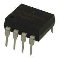 BROADCOM HCNW4504-000E OPTOCPLR, TRANSISTOR, 1CH, 5KV, DIP-8