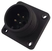 HIRSCHMANN CM02E14S-2P Circular Connector, MIL-C-5015 Series (VG95342), Plug, 4, Pin, Screw, Panel Mount RoHS Compliant: Yes