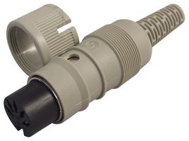HIRSCHMANN MAK 3100 S DIN Audio / Video Connector, Socket, 3, Cable Mount, Plastic Body, Tin Plated Contacts RoHS Compliant: Yes