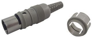 HIRSCHMANN MAS 5100 S 45 DIN Audio / Video Connector, 45 , Plug, 5, Cable Mount, Tin Plated Contacts RoHS Compliant: Yes
