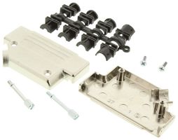 MH CONNECTORS MHD45ZK-37-K D SUB BACKSHELL, ZINC BODY, DC, 45Â°
