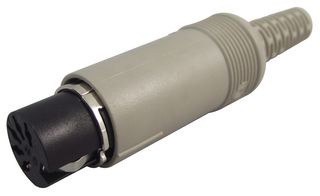 HIRSCHMANN MAK 50 S DIN Audio / Video Connector, Socket, 5, Cable Mount, Plastic Body, Tin Plated Contacts RoHS Compliant: Yes