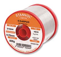 STANNOL HS10 2510 0,5MM 500G SOLDER WIRE, 362FLUX, 0.56MM, 500G