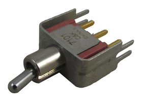 C&K COMPONENTS 7101MD9V3BE Toggle Switch, 7000 Series, SPDT, On-On,