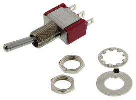 C&K COMPONENTS 7211SYCQE TOGGLE SWITCH, DPDT, 5A, 120VAC, THT