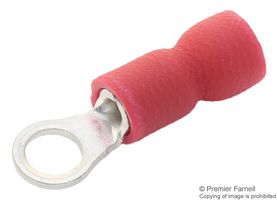 MULTICOMP PRO RVES1-3.7 CRIMP TERMINAL, RING, 3.7MM, RED, PK100