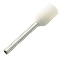 MULTICOMP PRO E7508-L-WHITE TERMINAL, SGL WIRE FERRULE, 20AWG, WHITE