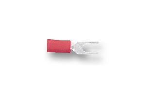 JST / JAPAN SOLDERLESS TERMINALS FVWS1.25-YS4A  (LF) K CRIMP TERMINAL, FORK, 4MM, RED, PK100