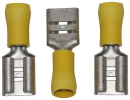 JST / JAPAN SOLDERLESS TERMINALS FVDDF5.5-375A  (LF) K TERMINAL, FEMALE QD, 9.53MMX1.1MM, YEL