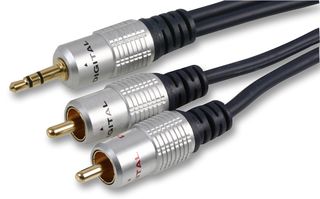 PRO SIGNAL PSG00806 3.5MM JACK TO 2X PHONO PLUGS - 1M
