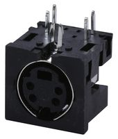 PRO SIGNAL PSG01571 Mini DIN Audio / Video Connector, Socket, 4, PCB Mount, Silver Plated Contacts RoHS Compliant: Yes