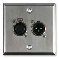 PRO SIGNAL PSG08157 WALL PLATE, XLR PLUG - SOCKET