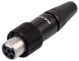 REAN RT5FCT-B CONNECTOR, XLR, SOCKET, 5POS, CABLE