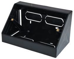 TUK 3LAG2BK ANGLED BACK BOX, DOUBLE GANG, BLACK
