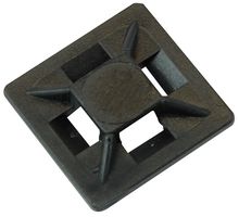 PARTEX HFC1/4BLACK CABLE TIE BASES BLACK 19X19, PK100