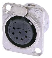 NEUTRIK NC7FD-L-1 XLR Audio Connector, Socket, 7, Panel Mo