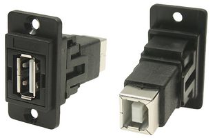 CLIFF ELECTRONIC COMPONENTS CP30709N USB ADAPTER, 2.0 TYPE A RCPT-TYPE B RCPT