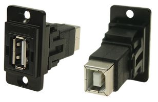 CLIFF ELECTRONIC COMPONENTS CP30709NMB USB ADAPTER, 2.0 TYPE A RCPT-B RCPT