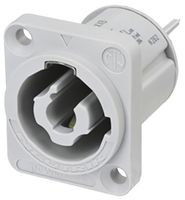 NEUTRIK NAC3MPXXB POWER CONN, INLET, 20A/250VAC, GREY