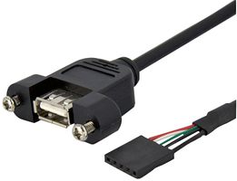 STARTECH USBPNLAFHD3 LEAD, PANEL MOUNT USB A-USB HEADER F-F ROHS COMPLIANT: YES