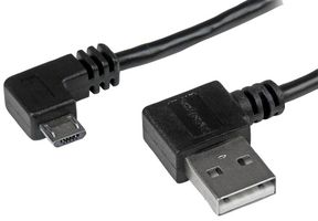 STARTECH USB2AUB2RA1M CABLE ASSY, USB A-MICRO USB B PLUG, 1M